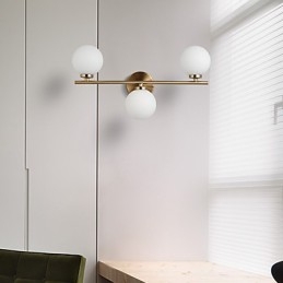 Aplică din sticlă Modern Contemporan Bronz Caracteristică pentru Applii de perete cu iluminare în stil mini