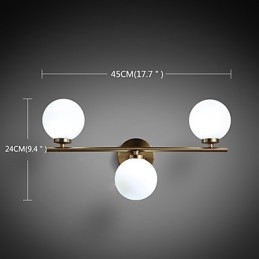 Aplică din sticlă Modern Contemporan Bronz Caracteristică pentru Applii de perete cu iluminare în stil mini