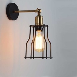 Aplice de perete vintage Loft Industrial Edison Fashion Simplicity Aplice de perete Capac de bază metalic