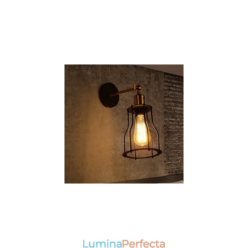 Aplice de perete vintage Loft Industrial Edison Fashion Simplicity Aplice de perete Capac de bază metalic