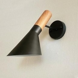 Lampa de Perete Moderna Simpla Sufragerie Pat Fier Forjat Imitatie Lemn