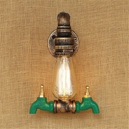 Caracteristică de pictură retro country pentru stil mini aplice de perete cu lumină ambientală