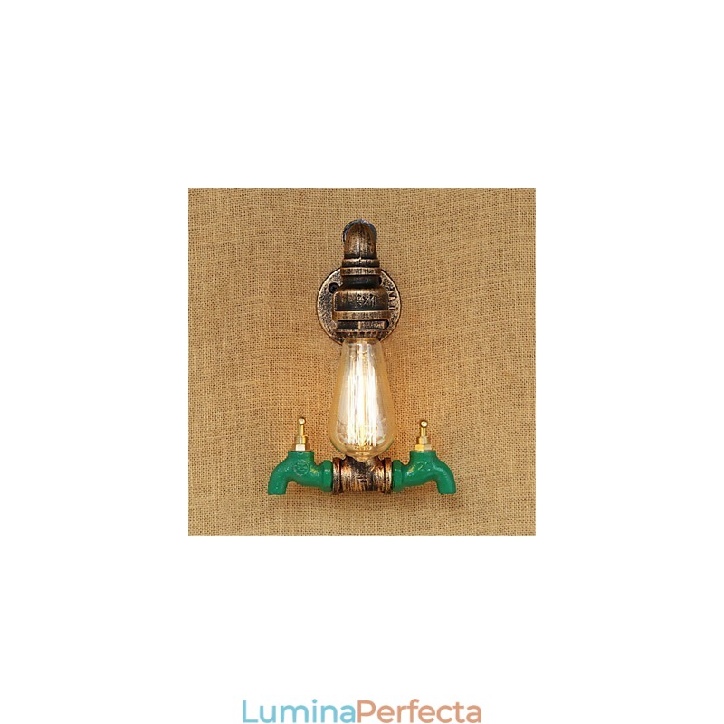 Caracteristică de pictură retro country pentru stil mini aplice de perete cu lumină ambientală