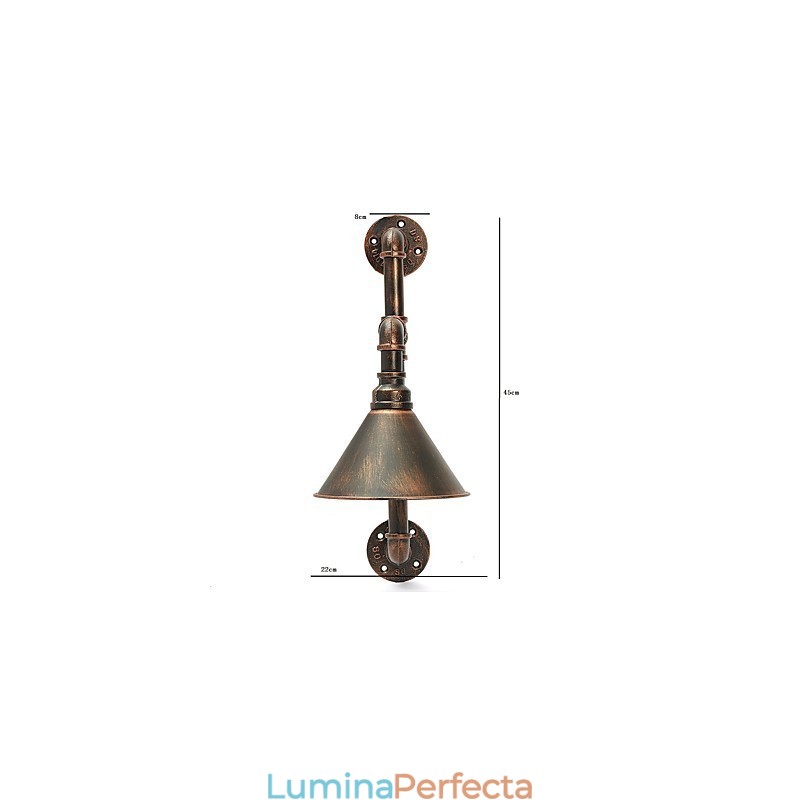 Aplice de perete cu țeavă de apă Stil industrial retro Creativ Country Metal Restaurant Cafe Baruri Bar Masă Aplice