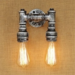 Caracteristică de pictură retro rustic Lodge Country pentru aplice de perete cu lumină ambientală în stil mini