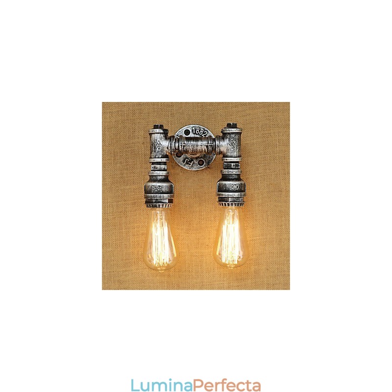 Caracteristică de pictură retro rustic Lodge Country pentru aplice de perete cu lumină ambientală în stil mini