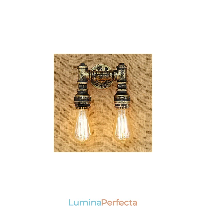Caracteristică de pictură retro rustic Lodge Country pentru aplice de perete cu lumină ambientală în stil mini