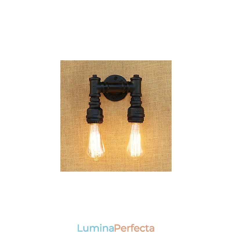Caracteristică de pictură retro rustic Lodge Country pentru aplice de perete cu lumină ambientală în stil mini