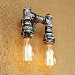 Caracteristică de pictură retro rustic Lodge Country pentru aplice de perete cu lumină ambientală în stil mini