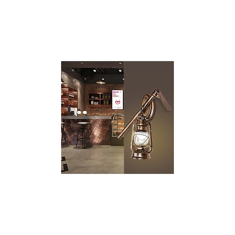 Caracteristică de pictură rustic Lodge pentru aplice de perete cu lumina superioară în stil Mini Applică de perete C