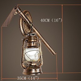 Caracteristică de pictură rustic Lodge pentru aplice de perete cu lumina superioară în stil Mini Applică de perete C