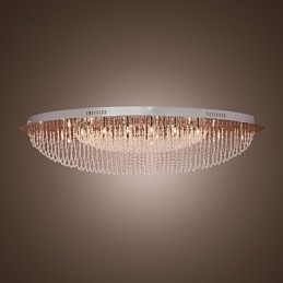 Montaj încastrat din metal cromat din cristal modern contemporan
