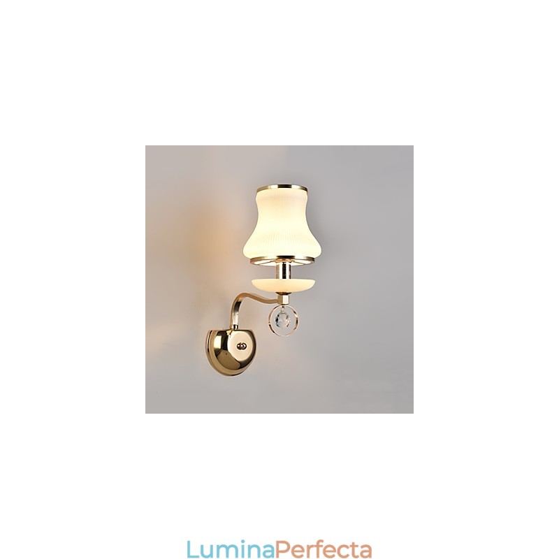 Caracteristică modernă și contemporană galvanizată pentru lumina ambientală de cristal Aplice de perete