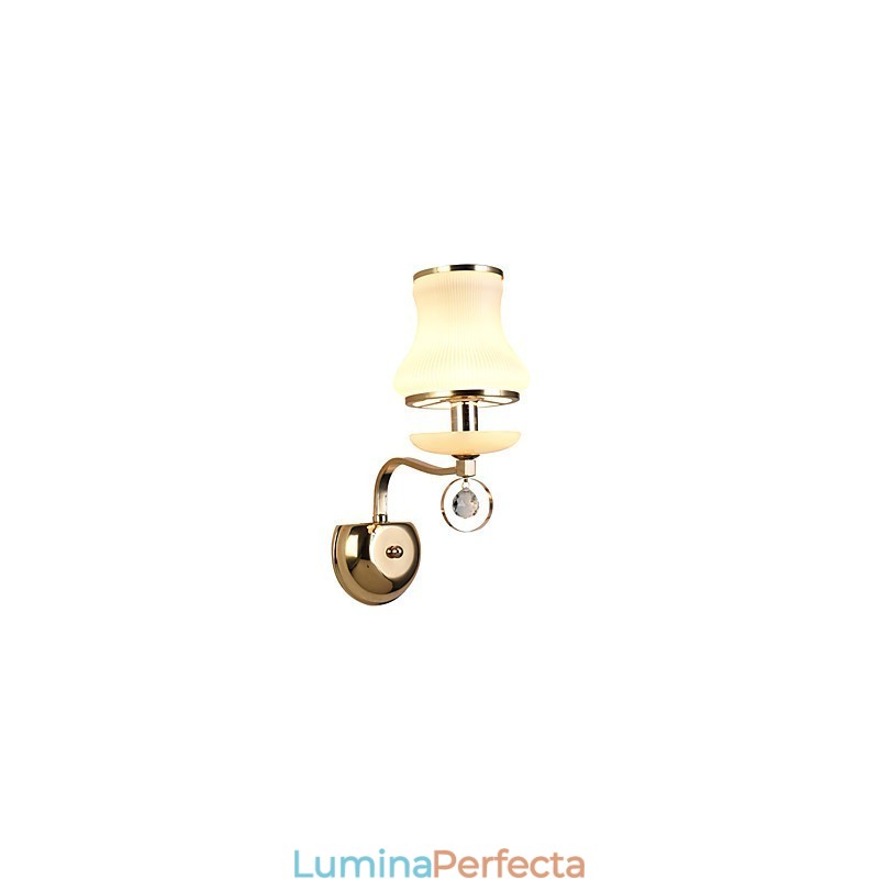 Caracteristică modernă și contemporană galvanizată pentru lumina ambientală de cristal Aplice de perete