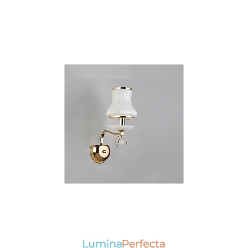 Caracteristică modernă și contemporană galvanizată pentru lumina ambientală de cristal Aplice de perete