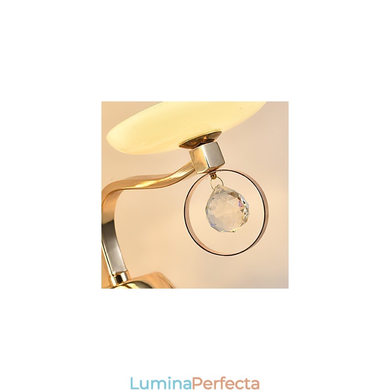 Caracteristică modernă și contemporană galvanizată pentru lumina ambientală de cristal Aplice de perete