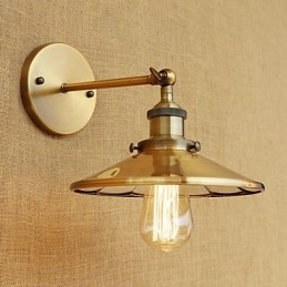 Rustic Lodge Country Retro Electroplated Caracteristică pentru aplice de perete cu lumină ambientală în stil mini
