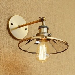 Rustic Lodge Country Retro Electroplated Caracteristică pentru aplice de perete cu lumină ambientală în stil mini