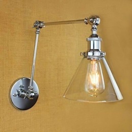 Caracteristică galvanizată retro country pentru lumini cu braț oscilant pentru protecția ochilor în stil mini