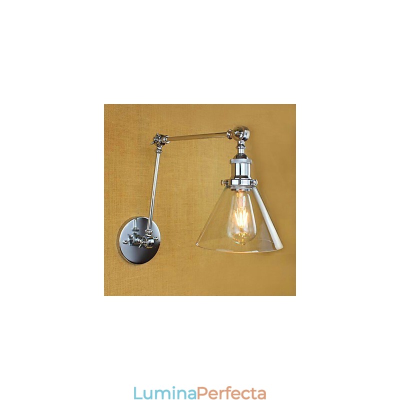 Caracteristică galvanizată retro country pentru lumini cu braț oscilant pentru protecția ochilor în stil mini
