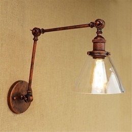 Caracteristică galvanizată retro country pentru lumini cu braț oscilant pentru protecția ochilor în stil mini