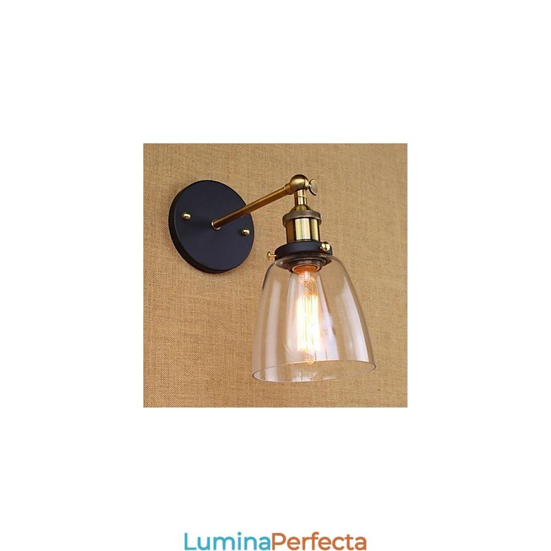 Caracteristică de pictură retro de la țară pentru aplice de perete cu lumină ambientală pentru protecția ochilor în stil mini