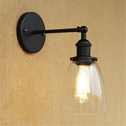 Caracteristică de pictură retro de la țară pentru aplice de perete cu lumină ambientală pentru protecția ochilor în stil mini