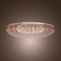 Montaj încastrat din metal cromat din cristal modern contemporan
