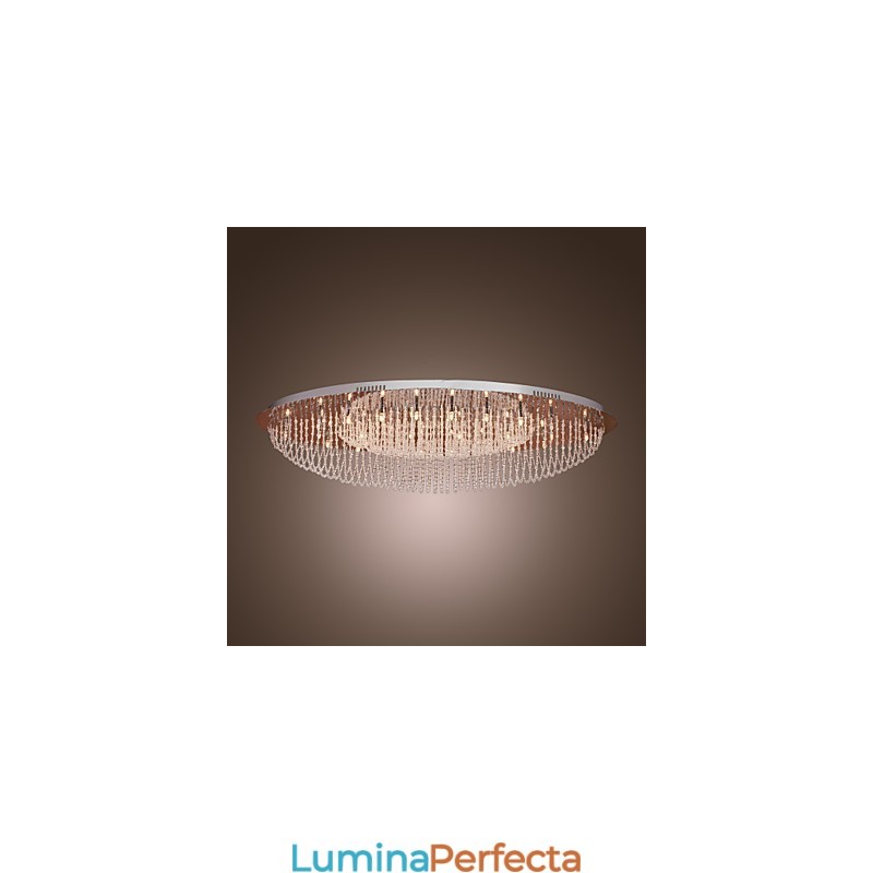 Montaj încastrat din metal cromat din cristal modern contemporan