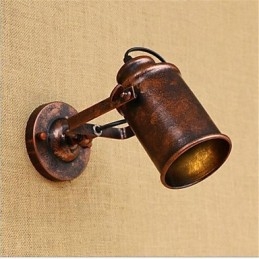 Caracteristică de pictură retro rustic Lodge Country pentru protecția ochilor în stil mini perete cu lumină ambientală