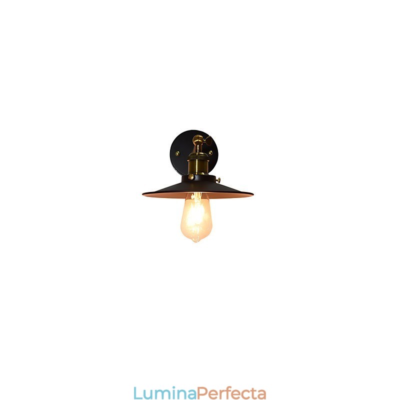 Vopsea Lampă de perete din fier cu un singur perete Dumb Black Lightsaber Lamp On Wall