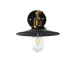 Vopsea Lampă de perete din fier cu un singur perete Dumb Black Lightsaber Lamp On Wall
