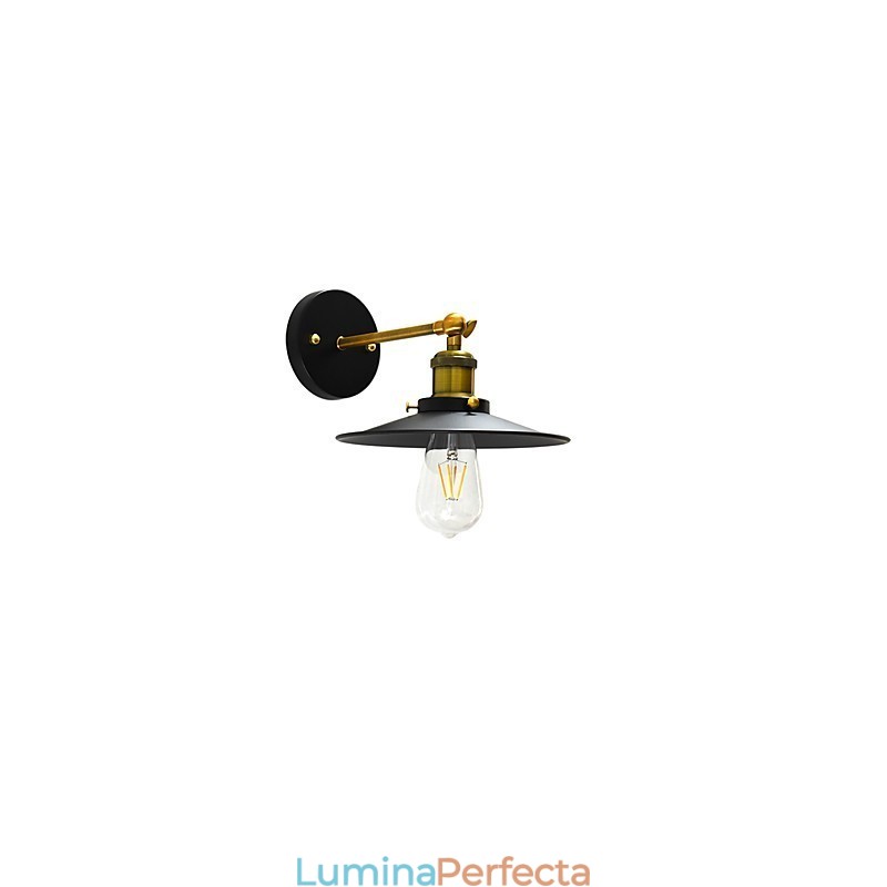Vopsea Lampă de perete din fier cu un singur perete Dumb Black Lightsaber Lamp On Wall