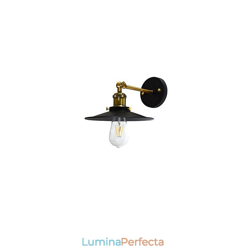 Vopsea Lampă de perete din fier cu un singur perete Dumb Black Lightsaber Lamp On Wall