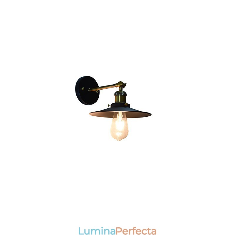 Vopsea Lampă de perete din fier cu un singur perete Dumb Black Lightsaber Lamp On Wall