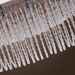 Montaj încastrat din metal cromat din cristal modern contemporan
