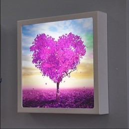 Funcție integrată de pictură modernă contemporană modernă contemporană pentru aplice de perete cu lumină ambientală