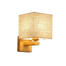 Lampă de masă minimalistă din lemn masiv Lampă de birou de noptieră