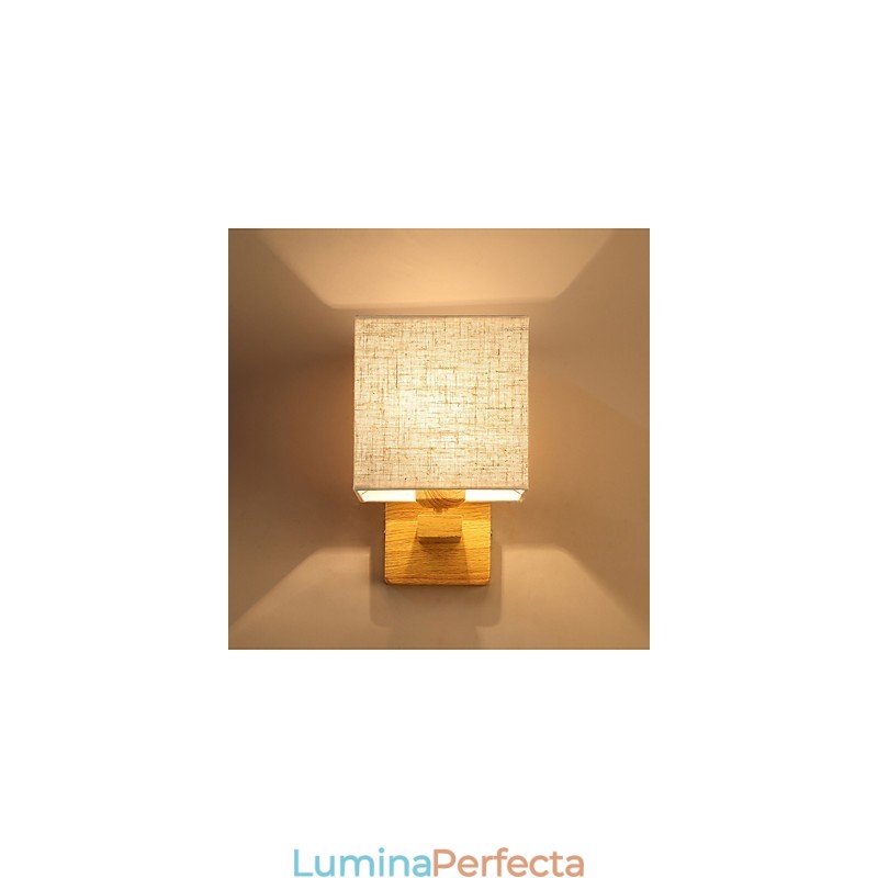 Lampă de masă minimalistă din lemn masiv Lampă de birou de noptieră