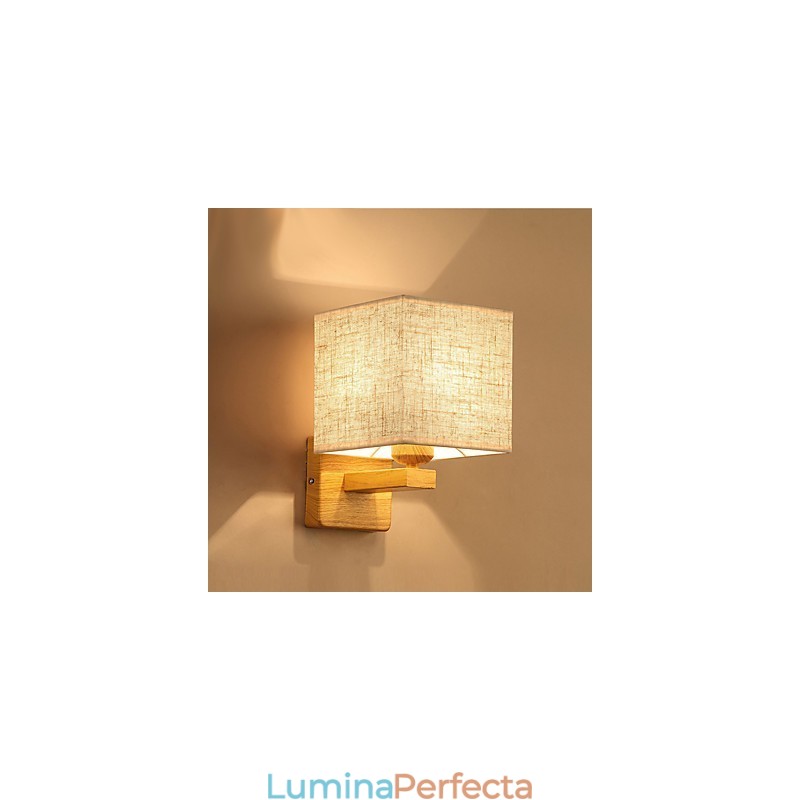 Lampă de masă minimalistă din lemn masiv Lampă de birou de noptieră