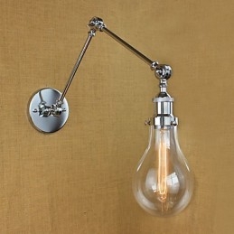 Caracteristică rustică retro galvanizată pentru lumini cu braț oscilant pentru protecția ochilor în stil mini