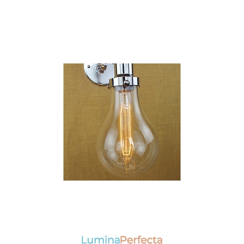 Caracteristică rustică retro galvanizată pentru lumini cu braț oscilant pentru protecția ochilor în stil mini