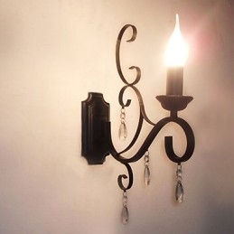 Lumanare Cristal Lampa Fier Personalitate Creativa Coridor Scara Decorat Lampa Noptiera Lampa De Perete