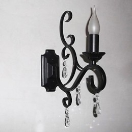 Lumanare Cristal Lampa Fier Personalitate Creativa Coridor Scara Decorat Lampa Noptiera Lampa De Perete
