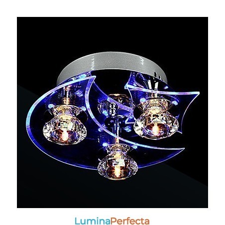 Candelabru Modern Crystal Living 3 Lumini Candelabru Modern Crystal Living 3 Lumini