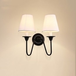 Rustic Lodge Finisaj cu oxid negru Caracteristică pentru protecția ochilor Lumină ambientală Aplice de perete Lampă de perete