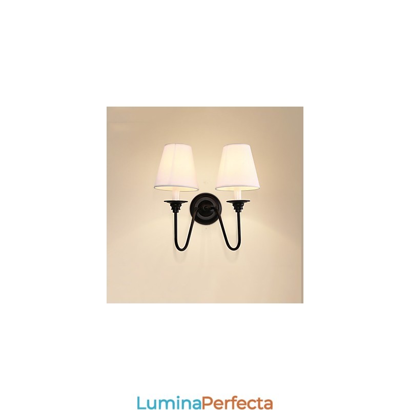 Rustic Lodge Finisaj cu oxid negru Caracteristică pentru protecția ochilor Lumină ambientală Aplice de perete Lampă de perete