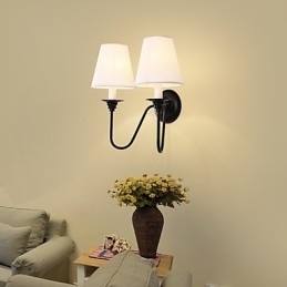 Rustic Lodge Finisaj cu oxid negru Caracteristică pentru protecția ochilor Lumină ambientală Aplice de perete Lampă de perete