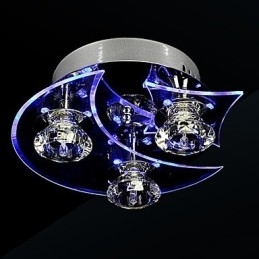 Candelabru Modern Crystal Living 3 Lumini