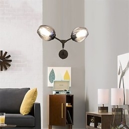 Rustic Lodge Vintage Country Retro Pictură Caracteristică pentru Mini Style Ambient Light Appliques Lampă de perete